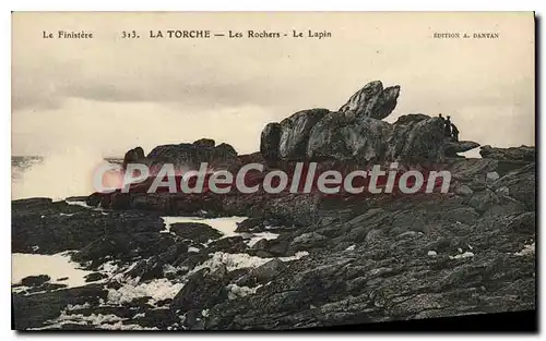 Cartes postales Le Finistere la Torche les rochers le Lapin