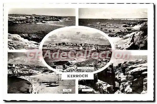 Cartes postales Kerroch Le rep le Port Blanc vue generale du port la plage