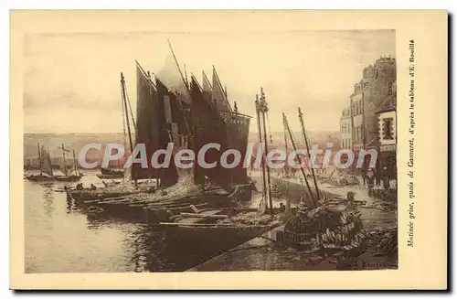 Cartes postales Matinee Grise quais de Camaret d'apres le tableau d'E Bouill�