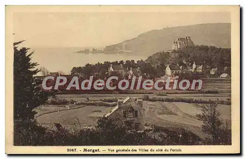 Cartes postales Morgat vue generale des Villas du cote du Portzic