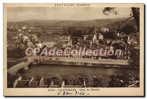 Cartes postales Bretagne Finistere Chateaulin Quai de Nantes