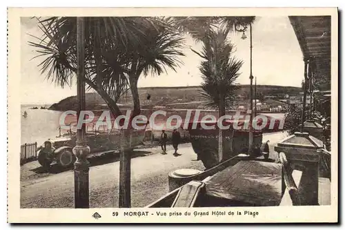 Cartes postales Morgat Vue prise du Grand hotel de la plage