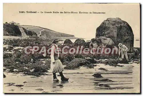 Ansichtskarte AK Treboul la grande Roche des Sables Blancs environs Douarnenez