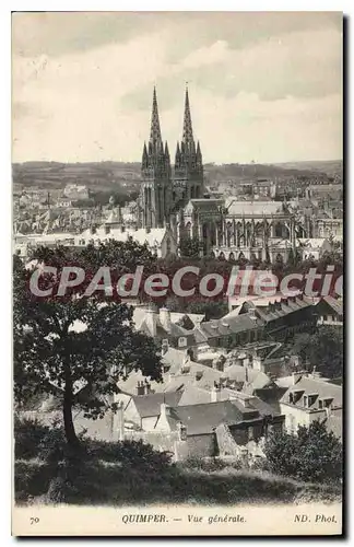 Ansichtskarte AK Quimper vue generale