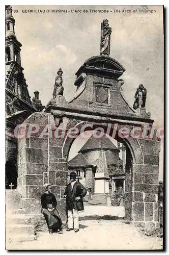 Ansichtskarte AK Guimiliau Finistere l'Arc de Triomphe