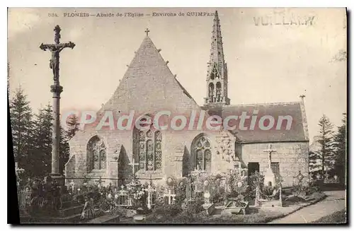 Ansichtskarte AK Ploneis Abside de l'eglise environs de Quimper