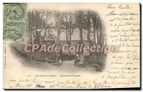 Cartes postales Environs de Brest chapelle Ste Anne