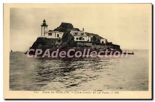 Cartes postales Rade de Morlaix l'Ile Louet et le Parc