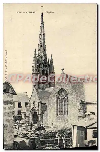 Cartes postales Kerlaz l'eglise