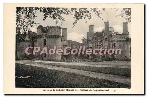 Ansichtskarte AK Environs de Cleder Finistere chateau de Kergournade'ach