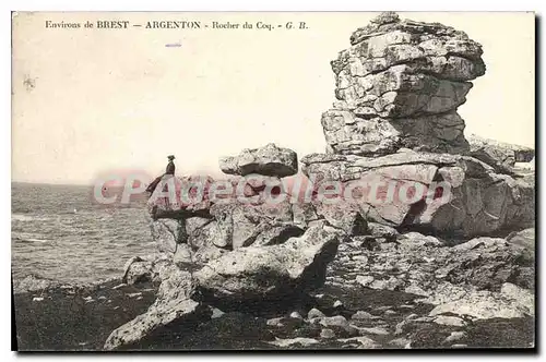 Cartes postales Environs de Brest Argenton Rocher du Coq
