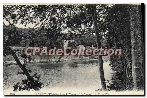 Cartes postales Henvic Finistere l'Etang et le Manoir de Trogriffon