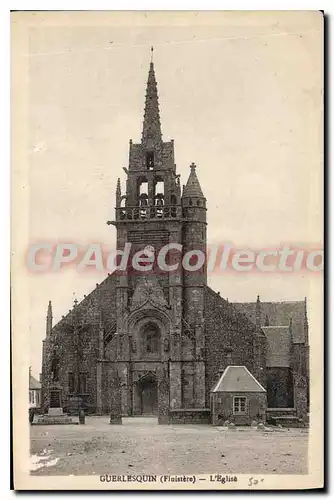 Cartes postales Guerlesquin Finistere l'eglise