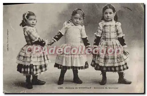 Ansichtskarte AK Enfants de Guengat environs de Quimper