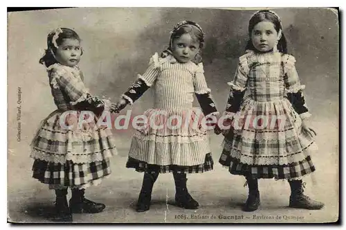 Ansichtskarte AK Enfants de Guengat environs de Quimper