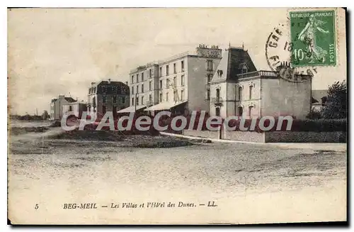 Cartes postales Beg Meil les Villas et l'hotel des Dunes