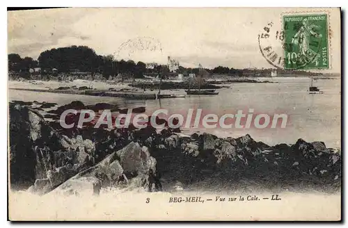 Cartes postales Beg Meil vue sur la Cale