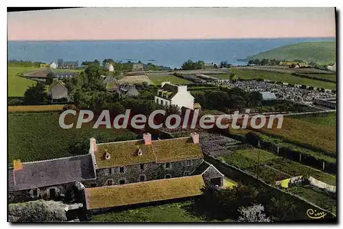 Cartes postales Plougasnou Finistere vue generale et route de la plage