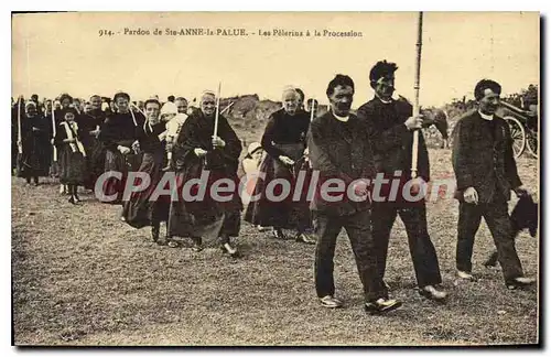Cartes postales Pardon de Ste Anne la Palue les Pelerins � la Procession