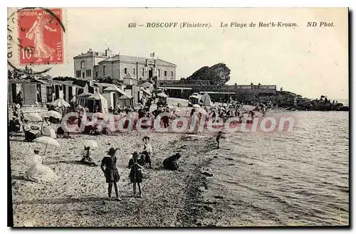 Cartes postales Roscoff Finistere la plage de Roc'h Kroum