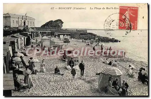 Cartes postales Roscoff Finistere la plage de Roc'h Kroum