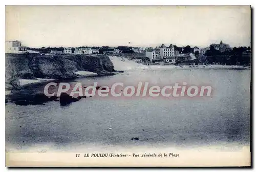 Cartes postales Le Pouldu vue generale de la plage