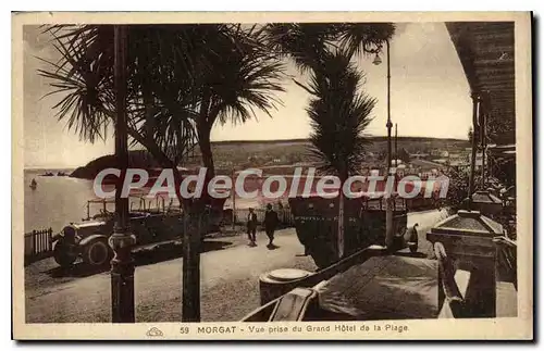 Ansichtskarte AK Morgat vue prise du grand hotel de la plage