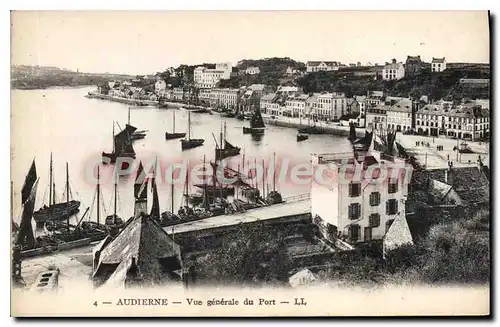 Cartes postales Audierne vue generale du port