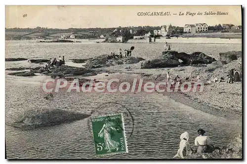 Cartes postales Concarneau la plage des Sables Blancs