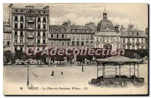 Cartes postales Brest la place du President Wilson