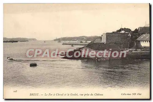 Ansichtskarte AK Brest le Fer � Cheval et le Goulet vue prise du chateau