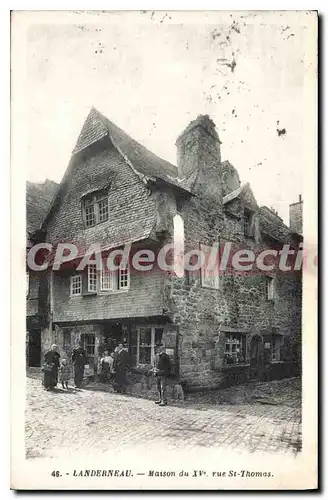 Cartes postales Landerneau maison du XV S rue St Thomas