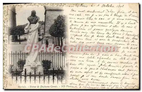 Cartes postales Morlaix statue de Duchesne Cornic