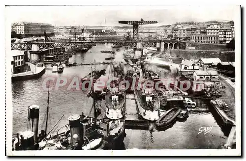 Ansichtskarte AK Brest le port de Guerre et le pont National