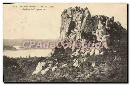 Ansichtskarte AK Environs de Brest Plougastel Rochers de l'Imperatrice