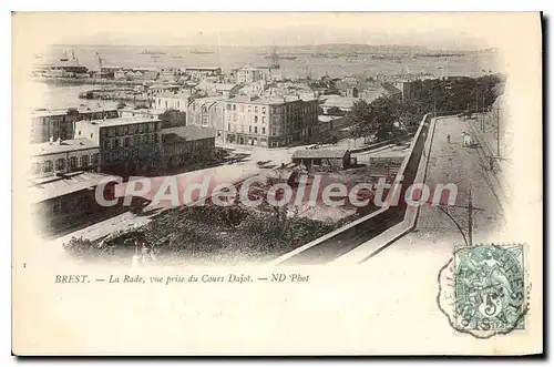 Cartes postales Brest la Rade vue prise du Cours Dajot