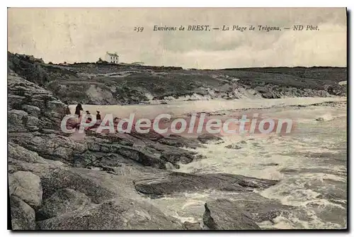 Cartes postales Environs de Brest la plage de Tregana