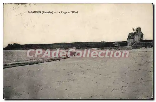Cartes postales St Samson Finistere la plage et l'hotel