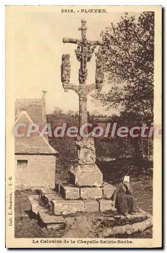 Ansichtskarte AK Ploeven le Calvaire de la chapelle Saint Barbe