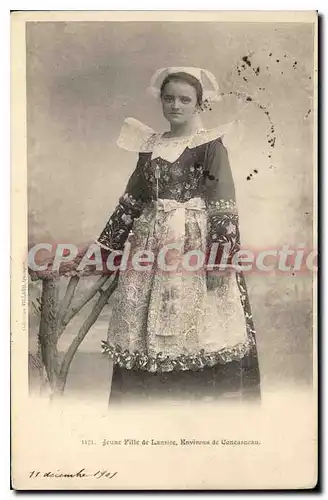 Cartes postales Jeune Fille de Lanriec environs de Concarneau