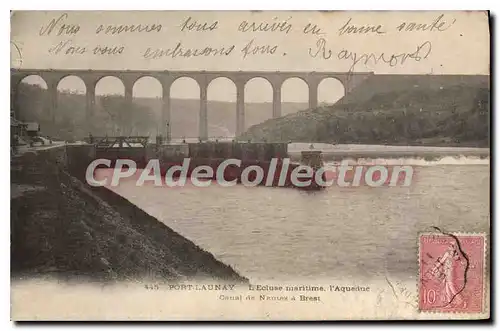 Ansichtskarte AK Port Launay l'Ecluse Maritime l'Aqueduc Canal de nantes � Brest