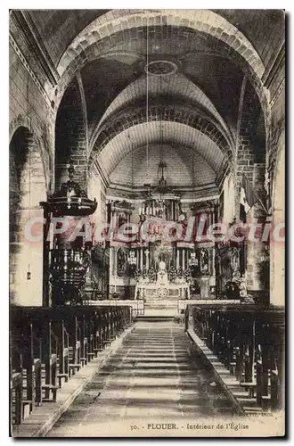 Cartes postales Plouer interieur de l'eglise