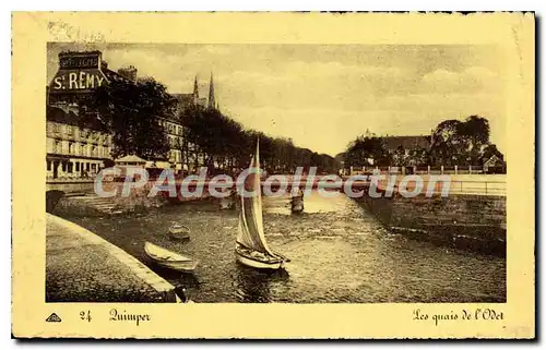 Ansichtskarte AK Quimper les quais de l'odet