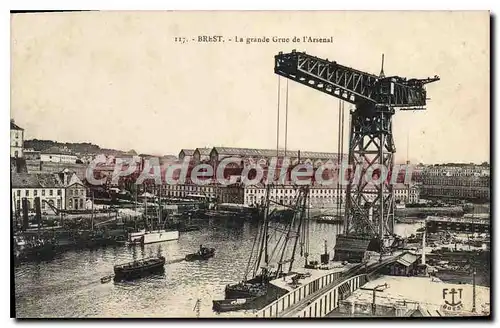 Ansichtskarte AK Brest la grande Grue de l'Arsenal