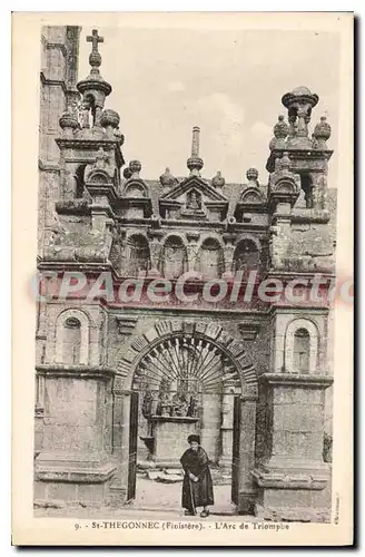 Ansichtskarte AK St Thegonnec Finistere l'Arc de Triomphe