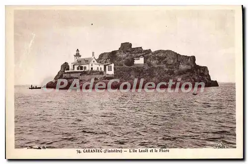 Cartes postales Carantec Finistere l'Ile Louet et le Phare