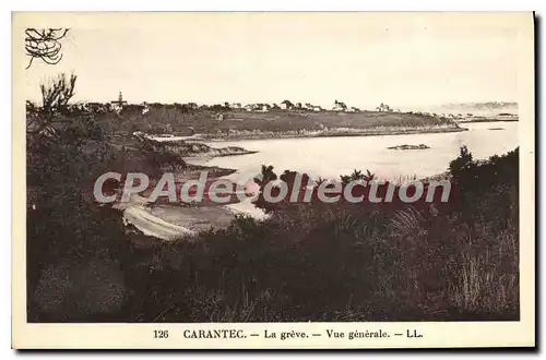 Cartes postales Carantec la Greve vue generale