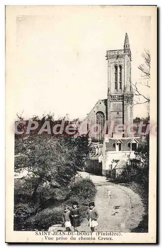 Ansichtskarte AK Saint Jean du Doigt Finistere vue prise du chemin Creux