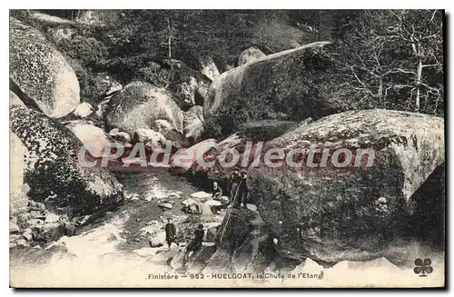 Ansichtskarte AK Bretagne Finistere Huelgoat la Chute de l'Etang