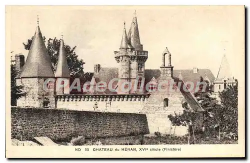 Cartes postales Chateau du henan XVI siecle Finistere